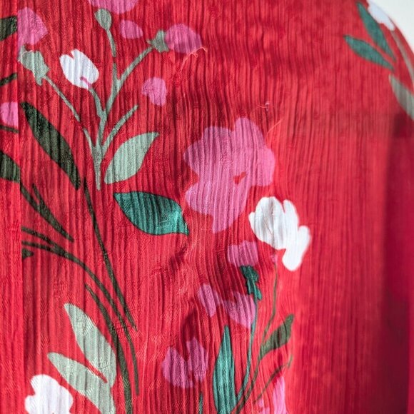 Zara floral wrap midi dress with 3/4 sleeves - Picture 16 of 16